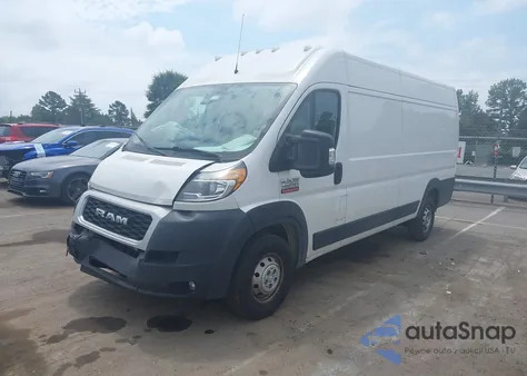 2021 Ram Promaster 3500 z USA, uszkodzony, nr VIN 3C6MRVJGXME54543